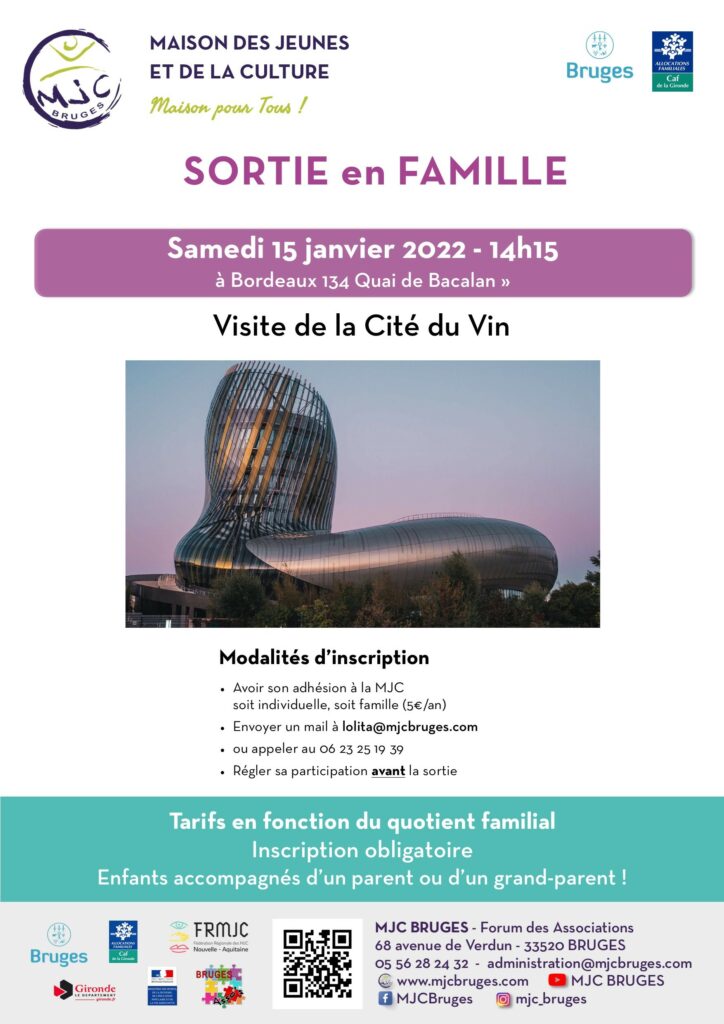Visite de la Cité du Vin - Janvier 2022
