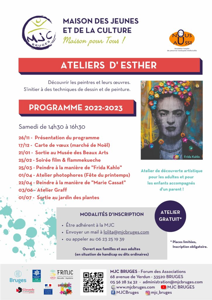 Programme Atelier d'Esther