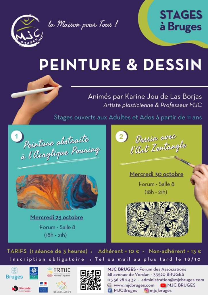 Stage d'arts plastiques Toussaint 2024